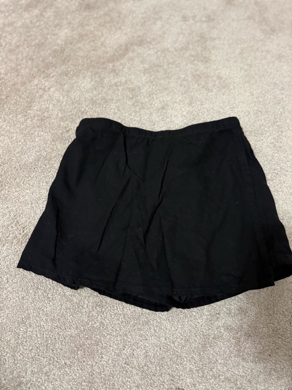 Black Women's Casual Elastic-Waist Shorts